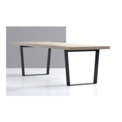 Michel Denolf Eettafel met Metalen Voet in U-vorm