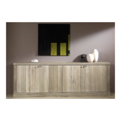 Michel Denolf Wood Wandkast met 4 Deuren (258 x 47 x 90 cm)