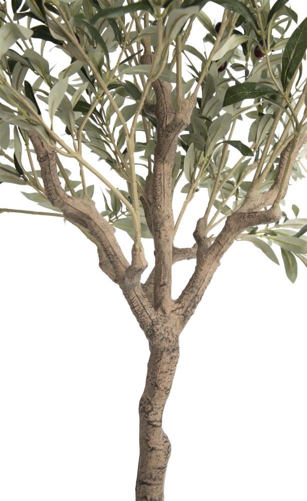 Plante Artificielle Olive S 70 Cm - Imitation Réaliste, Tronc Imitation Bois, 435 Feuilles, Entretien Facile