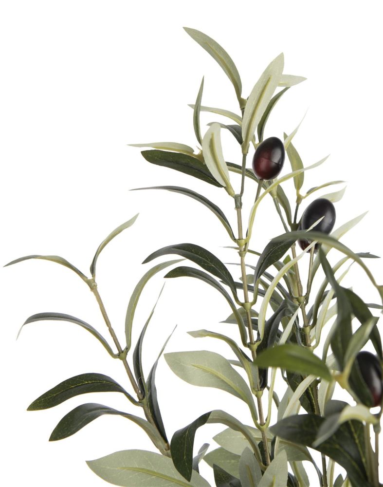 Plante Artificielle Olive 70 Cm - Imitation Réaliste En Plastique Et Soie, Vert Persistant, Facile D'entretien - 6