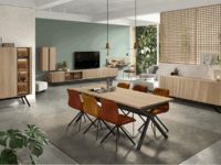 Barkast Napoli 2 deuren op plint - NP.BAR + PL VIT-BERG2 - Afbeelding 2