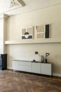 Noon, set van 4 poten in silk grey + middenpoot (voor 1 kast) - Afbeelding 3