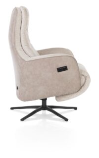 Felino, relaxfauteuil 2-m. - manuele hoofdsteun - incl.accu - poot graphiet - Livigno/Oregon kiezel - Afbeelding 3
