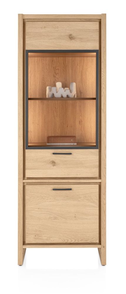3Df7F6052848Ecd4Ffd03Cc14199D62198Ad4488_Images_T_Ll_M_66478Ef4Dd03490A9Ab404D2B9A8572E_Image.jpg Nystead, Vitrine Small - 70 Cm - 1-Glasdeur + 1-Deur (+ Led) - Afbeelding 1