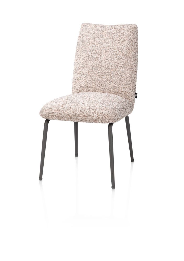 6C902Da860C99E90B92410Bc2B935F2A1Dd4E5F3_Images_T_Ll_M_3B1414C849624608A2852C6E50351865_Image.jpg Bovina, Eetkamerstoel - Stof Luton + Nosag - Frame Grafiet - Koper - Afbeelding 1