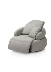 Hollywood, homecinema fauteuil pivot. xl, tissu cloudy dos réglable, électriq repose, incl. batt - Olive - Image 2