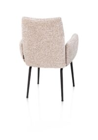 Bovina, armstoel - stof Luton + nosag - frame rough off black - koper - Afbeelding 3