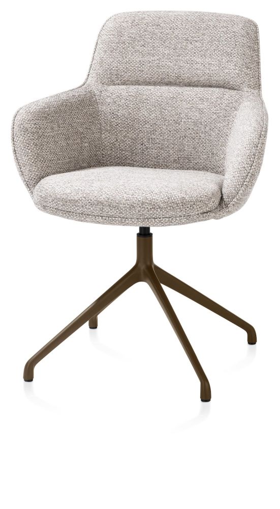 755Fc7F8Bb123Bb504F89D4075Ce1746F16F3A8D_Images_T_Ll_M_4C3Fe21982B24C6Db55D6Cdb678D2B5E_Image.jpg Mateo, Armstoel - Draaibaar - Steelbrown - Bellini - Kiezel - Afbeelding 1