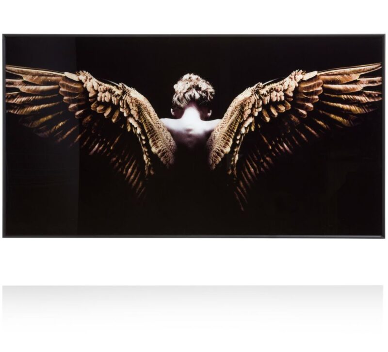 8C8749D5A91C50315A7B5E67161A5D1Ec1F2Cbff_Images_T_Ll_M_A8Ead7C61Fd0052Ae0536618408Bae40_Image.jpg Angel Wings Fotoschilderij 80X150Cm - Bruin - Afbeelding 1