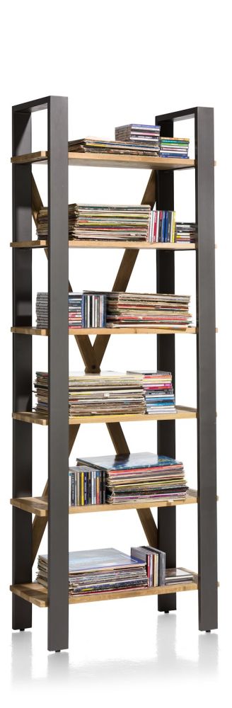 Farmland, boekenkast 75 cm - 6-niches (knock down)