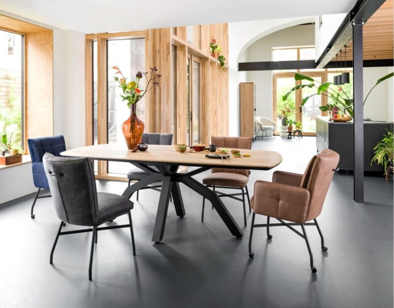 Livada, Vitrine 100 Cm - 2-Glasdeuren + 2-Laden - Onyx - Afbeelding 3