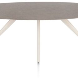 Saluti, eetkamertafel ellips 210 x 105 cm. - 4-pootjes - crème - Lava