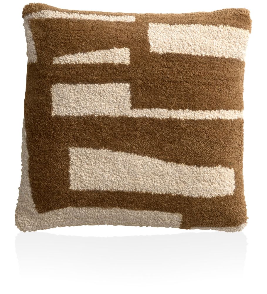 Olivia kussen 50x50cm - Bruin