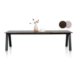Stanford, uitschuiftafel 140 (+ 60) x 100 cm - Roest