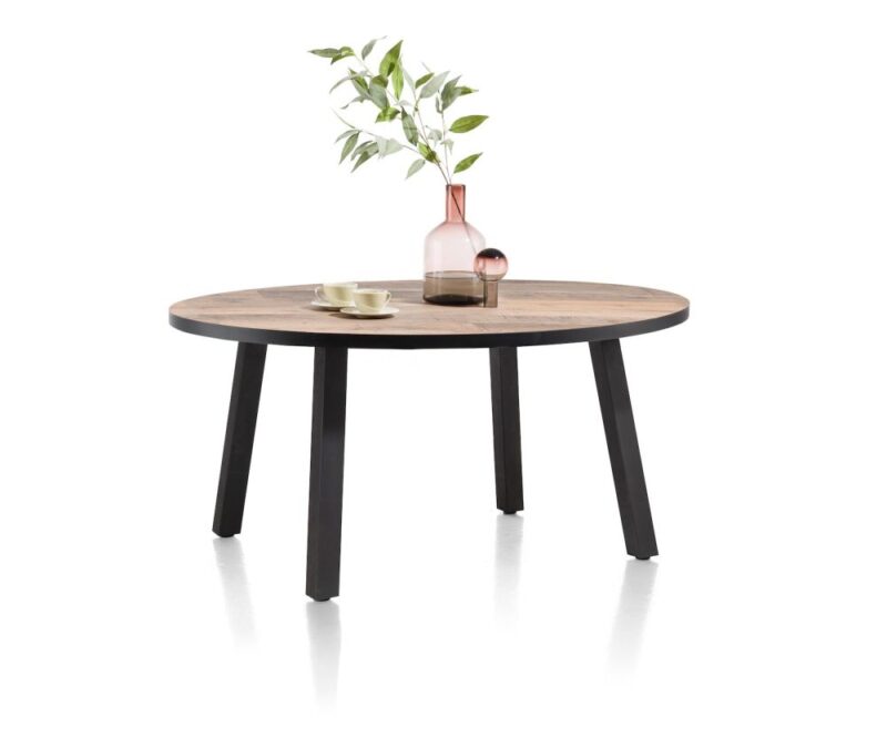 Avalox, Table Ronde 150 X 120 Cm - Couleur Driftwood - 4 Pied - Image 2