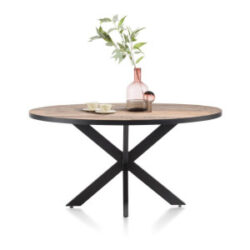 Avalox, table ronde 150 x 120 cm - couleur driftwood - centrale pied