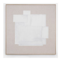 Chloe schilderij 120x120cm - Cremekleurig
