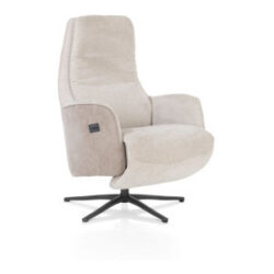 Felino, fauteuil relax - combinaison de tissus Livigno/Oregon