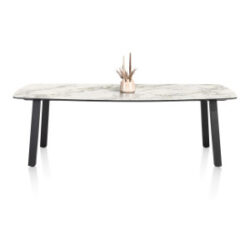 Palace, eetkamertafel 270 x 115 cm - 4-poten - wit