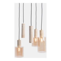 Pimmy hanglamp 3*e27 2*gu10 - Beige