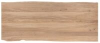 Metalox, bartafel 130 x 90 cm (hoogte: 92 cm) - met rand boomschors + X-vorm metalen poot - Afbeelding 3