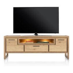 Nystead, buffet bas 170 cm. - 2-portes + 1-tiroir + 1-niche (+ LED)