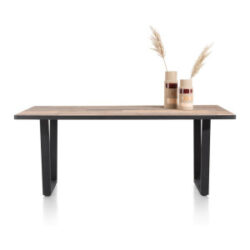 Avalox, table 200 x 98 cm - couleur driftwood - V pied