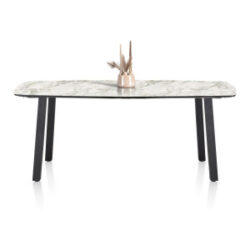 Palace, table de bar 210 x 110 cm - 4-pieds (hauteur: 92 cm) - blanc