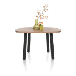 Pavarotti, table 130 x 110 cm - oval - pieds de table (4) metal