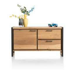 Metalo, dressoir 140 cm - 1-deur + 2-laden