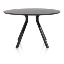 Arvada, tafel 125 cm. - rond - centrale poot kort - Onyx
