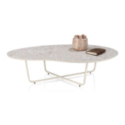 Rota, salontafel 115 x 60 cm - keramiek Terrazzo