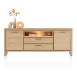 Nystead, dressoir 180 cm. - 2-deuren + 2-laden + 1-niche (+ LED)