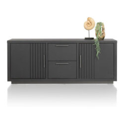 Pavie, buffet 175 cm - 2-portes + 2-tiroirs - castle black