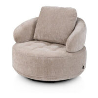 Borgia, fauteuil small - 100 cm - Champagne