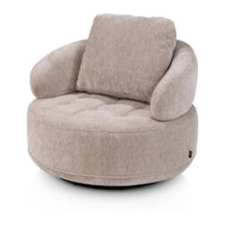 Borgia, fauteuil small - 100 cm - Champagne