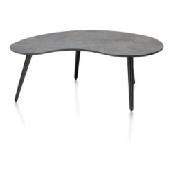 Maze, salontafel 100 x 59 cm - niervormig - hoogte 39 cm - Antraciet