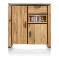 Farmland, highboard 125 cm - 2-deuren + 1-lade + 1-niche (+ LED)