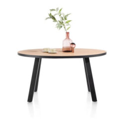 Avalox, eetkamertafel rond 150 x 120 cm - kleur naturel - 4 poot