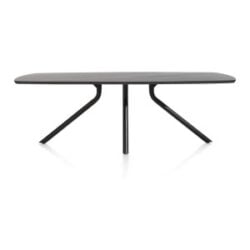 Arvada, tafel 220 x 110 cm. - ovaal - centrale poot lang - Onyx