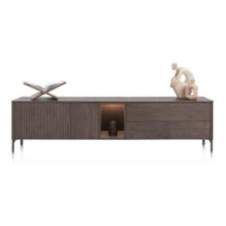 Trenton, lowboard 210 cm - 2-deuren + 2-laden + 1-niche - Clay