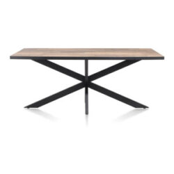 Avalox, table 170 x 98 cm - couleur driftwood - centrale pied