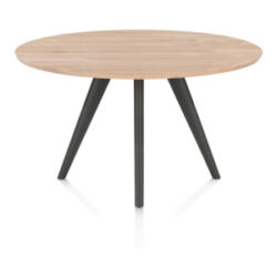 Arvada, eetkamertafel 125 cm, rond, 4 poot - Metal graphite