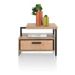 Pavarotti, bijzettafel 60 x 60 cm + 1-lade t&t + 1-niche