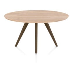Arvada, eetkamertafel 140 cm, rond, 4 poot - Steel Brown