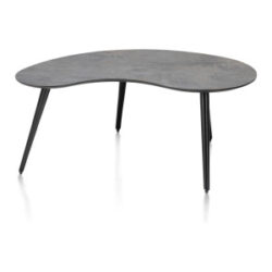 Maze, salontafel 100 x 59 cm - niervormig - hoogte 46 cm - Antraciet