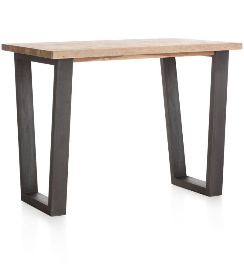 Metalox, Bartafel 130 X 90 Cm (Hoogte: 92 Cm) - Met Rand Boomschors + V-Vorm Metalen Poot - Afbeelding 2