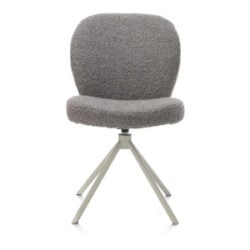 Jaxon, eetkamerstoel - Silk Grey frame - draaibaar - stof Brioni - lever