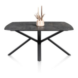 Palace, eetkamertafel 180 x 110 cm - centrale poot - Antraciet