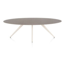 Saluti, eetkamertafel ellips 240 x 110 cm. - 4 poot - cr&egrave;me - Lava